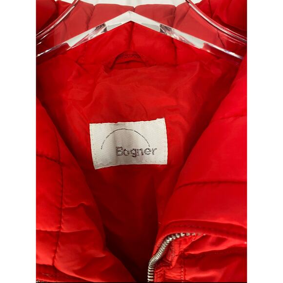 Bogner Women's Quilted Red Goose Down Filled Puffer Ski Snow Jacket Size 42/XL - Picture 8 of 15